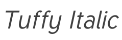 Tuffy Italic style