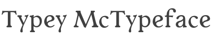 Typey McTypeface