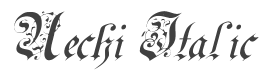 Uechi Italic style