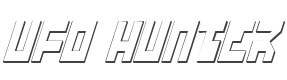 UFO Hunter 3D Italic style