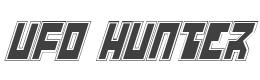 UFO Hunter Academy Italic style