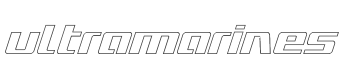 Ultramarines Outline Italic style