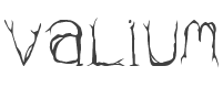 Valium Font preview