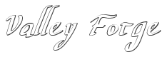 Valley Forge Outline Italic style