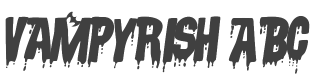 Vampyrish ABC Font preview