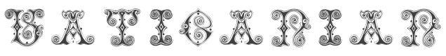 Vaticanian Initials Font preview