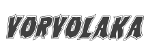 Vorvolaka Academy Italic style