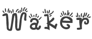 Waker Font preview