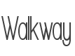 Walkway UltraCondensed Bold style