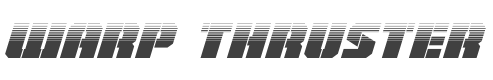 Warp Thruster Half-Tone Italic style