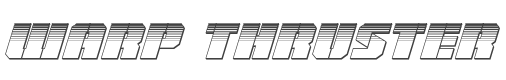 Warp Thruster Platinum Italic style