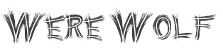 Were Wolf Font preview