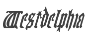 Westdelphia Condensed Italic style