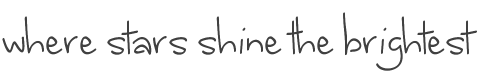 Where stars shine the brightest Font preview