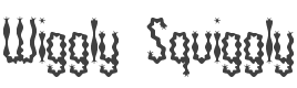 Wiggly Squiggly BRK Font preview