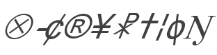 X-Cryption Italic style