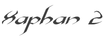 Xaphan 2 Expanded Italic style