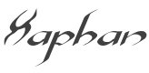 Xaphan Expanded Italic style