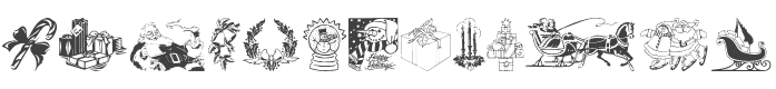 Xmas Clipart 2 Font preview