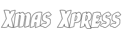 Xmas Xpress Outline Italic style