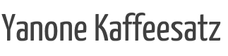 Yanone Kaffeesatz Font preview