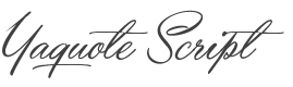 Yaquote Script Font preview