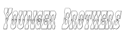 Younger Brothers 3D Italic style
