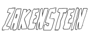Zakenstein Outline Italic style