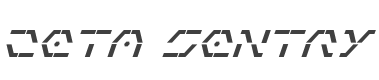 Zeta Sentry Bold Italic style