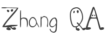 Zhang QA Font preview