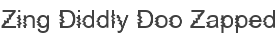 Zing Diddly Doo Zapped Font preview