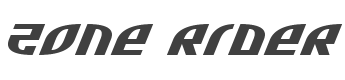 Zone Rider Ultra-Expanded Italic style